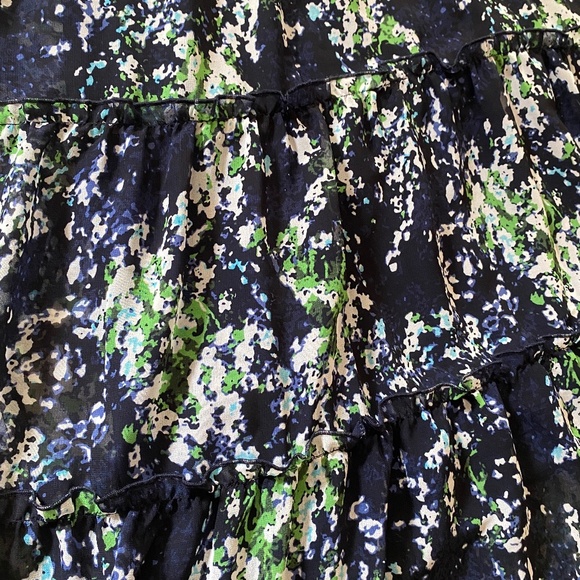 Calvin Klein Jeans Sleeveless Tiered Floral Maxi Dress Size S - Picture 4 of 13